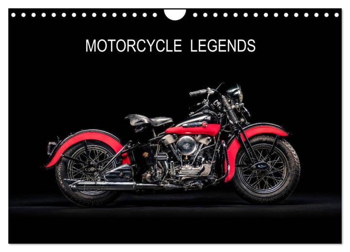 Календар/тефтер Motorcycle Legends (Wall Calendar 2024 DIN A4 landscape), CALVENDO 12 Month Wall Calendar 