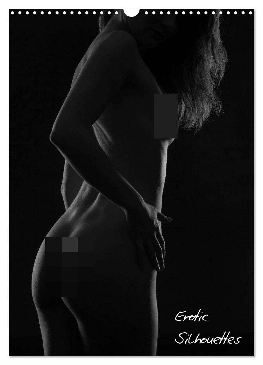 Naptár/Határidőnapló Erotic Silhouettes / UK-Version (Wall Calendar 2024 DIN A3 portrait), CALVENDO 12 Month Wall Calendar 