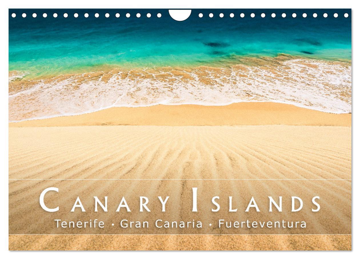 Naptár/Határidőnapló The canary islands Tenerife, Gran Canaria und Fuerteventura (Wall Calendar 2024 DIN A4 landscape), CALVENDO 12 Month Wall Calendar 