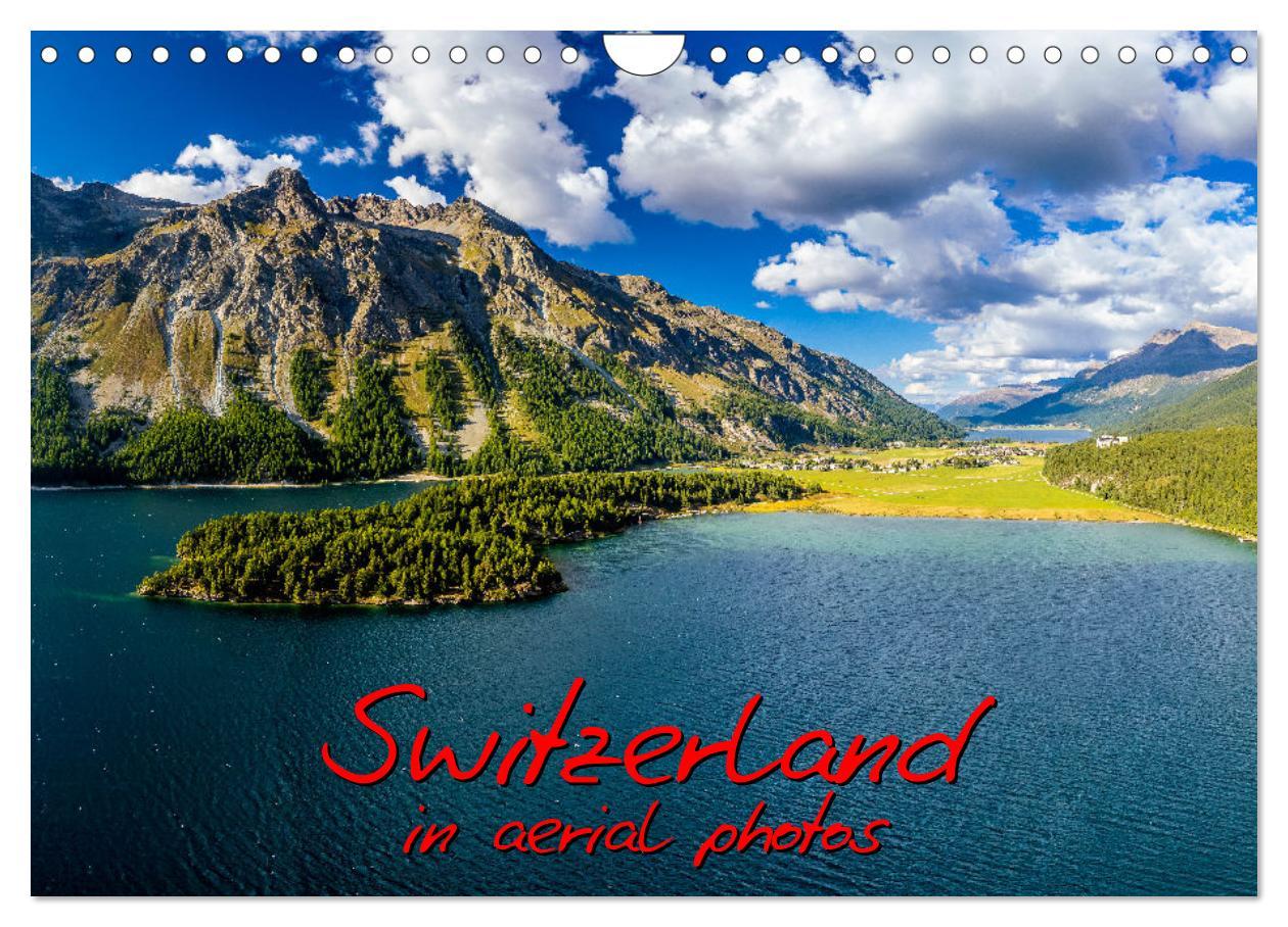 Naptár/Határidőnapló Switzerland - in aerial photos (Wall Calendar 2024 DIN A4 landscape), CALVENDO 12 Month Wall Calendar 
