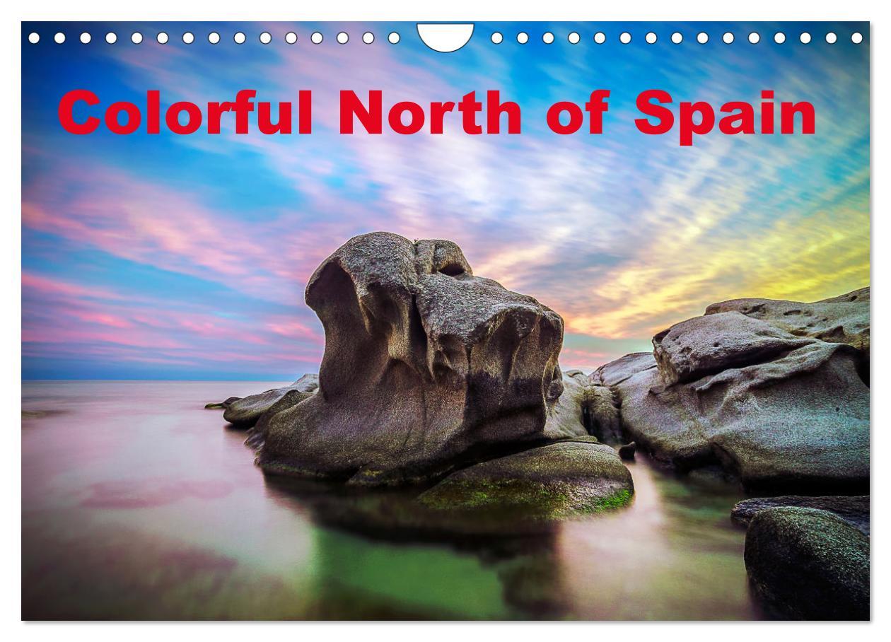 Naptár/Határidőnapló Colorful North of Spain (Wall Calendar 2024 DIN A4 landscape), CALVENDO 12 Month Wall Calendar 