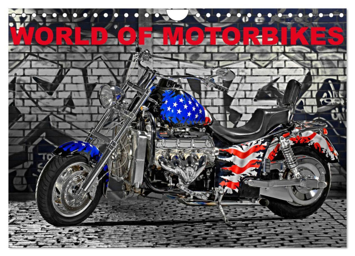 Календар/тефтер World of Motorbikes (Wall Calendar 2024 DIN A4 landscape), CALVENDO 12 Month Wall Calendar 