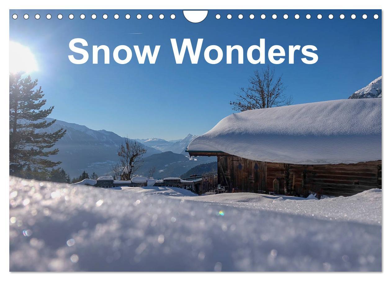 Calendar / Agendă Snow Wonders (Wall Calendar 2024 DIN A4 landscape), CALVENDO 12 Month Wall Calendar 