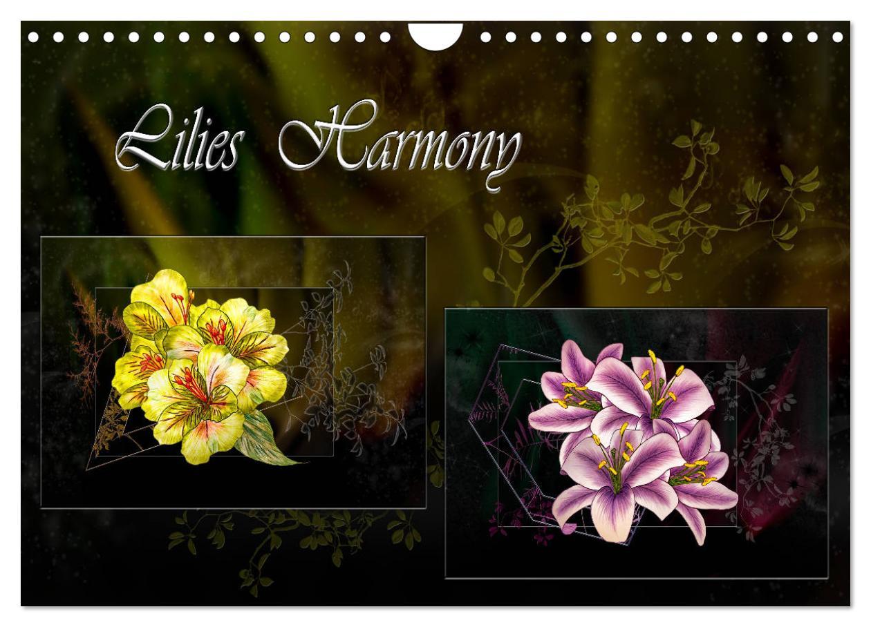 Calendar/Diary Lilies Harmony (Wall Calendar 2024 DIN A4 landscape), CALVENDO 12 Month Wall Calendar 