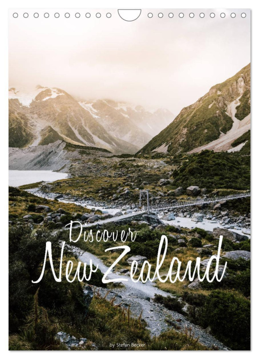 Календар/тефтер Discover New Zealand (Wall Calendar 2024 DIN A4 portrait), CALVENDO 12 Month Wall Calendar 