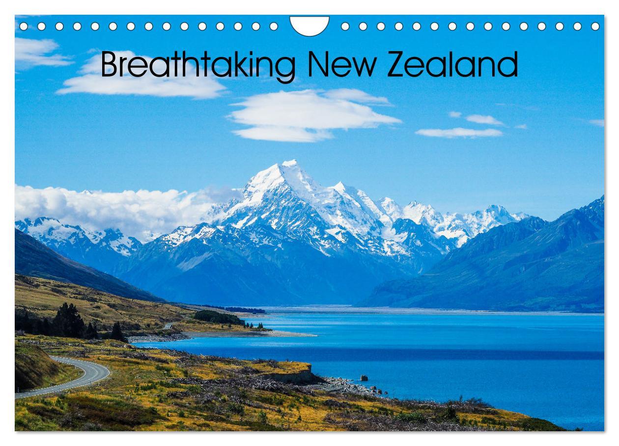 Naptár/Határidőnapló Breathtaking New Zealand (Wall Calendar 2024 DIN A4 landscape), CALVENDO 12 Month Wall Calendar 