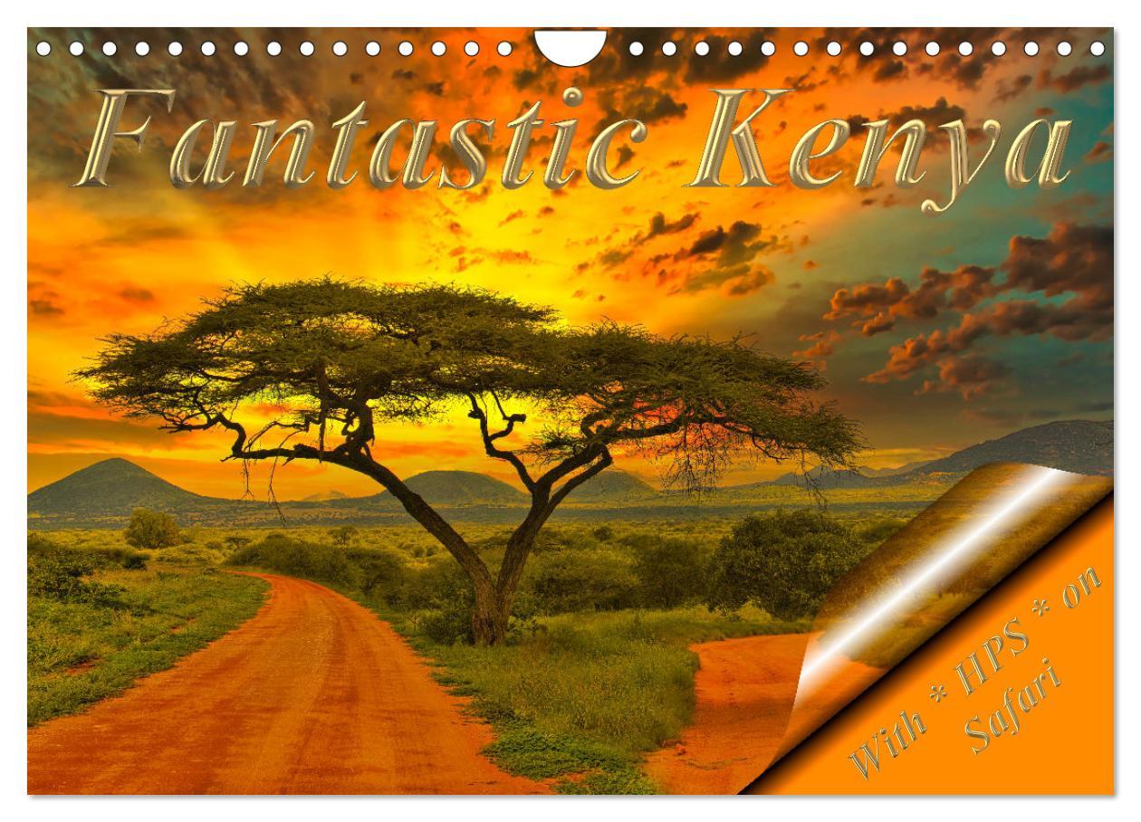 Naptár/Határidőnapló Fantastic Kenya (Wall Calendar 2024 DIN A4 landscape), CALVENDO 12 Month Wall Calendar 