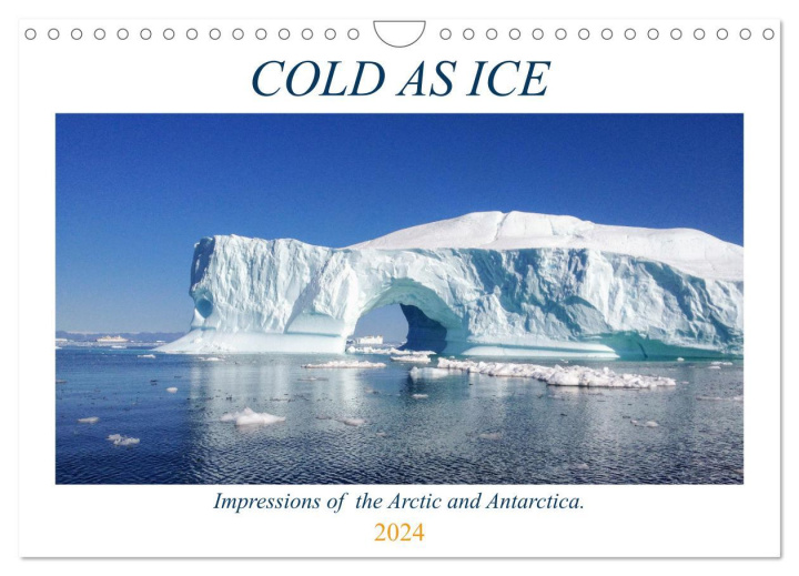 Calendar / Agendă Cold as Ice - Impressions of the Arctic and Antarctica (Wall Calendar 2024 DIN A4 landscape), CALVENDO 12 Month Wall Calendar 