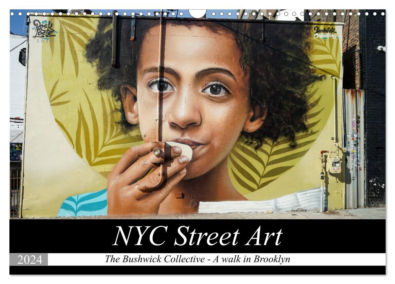 Календар/тефтер NYC Street Art (Wall Calendar 2024 DIN A3 landscape), CALVENDO 12 Month Wall Calendar 