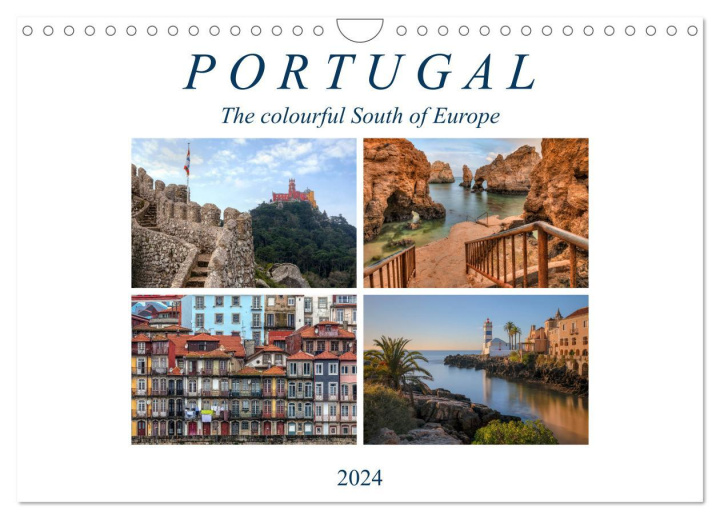 Naptár/Határidőnapló Portugal, the colourful South of Europe (Wall Calendar 2024 DIN A4 landscape), CALVENDO 12 Month Wall Calendar 