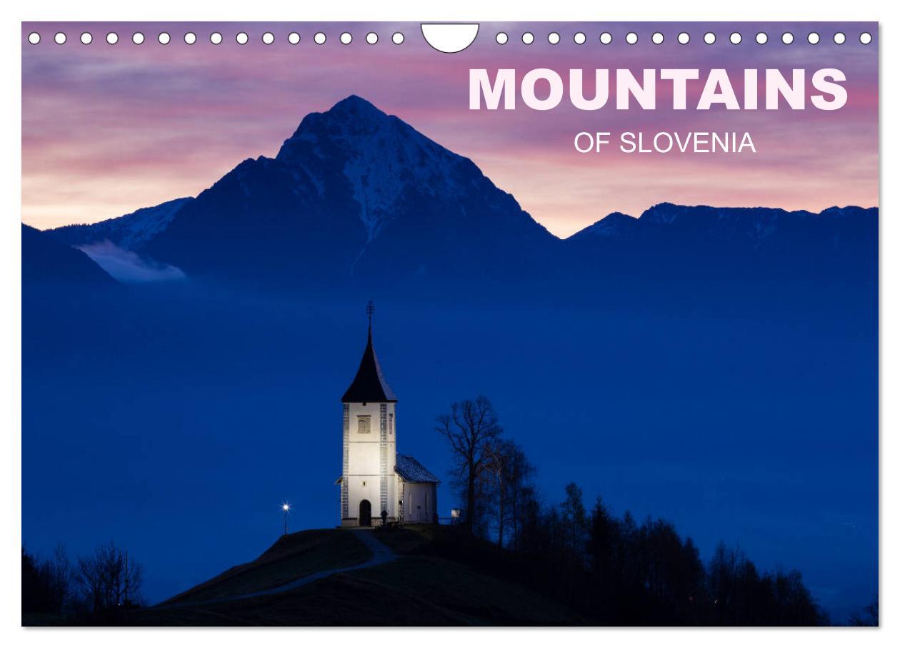 Naptár/Határidőnapló Mountains of Slovenia (Wall Calendar 2024 DIN A4 landscape), CALVENDO 12 Month Wall Calendar 