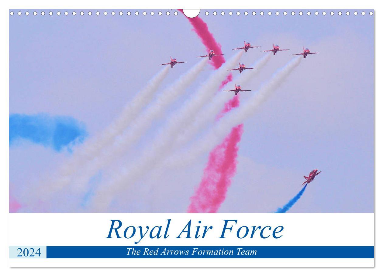 Naptár/Határidőnapló Royal Air Force The Red Arrows Formation Team (Wall Calendar 2024 DIN A3 landscape), CALVENDO 12 Month Wall Calendar 