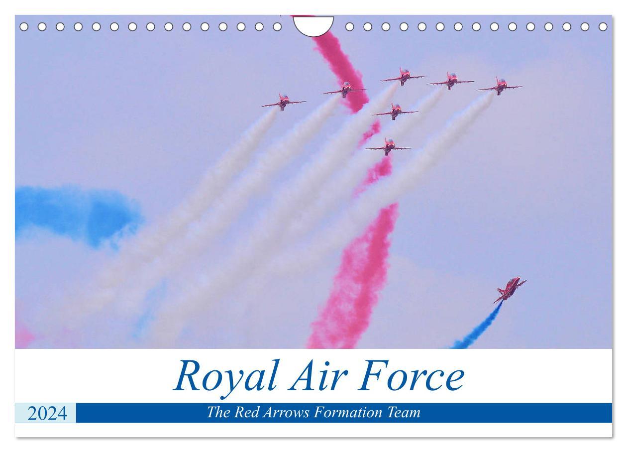 Calendar/Diary Royal Air Force The Red Arrows Formation Team (Wall Calendar 2024 DIN A4 landscape), CALVENDO 12 Month Wall Calendar 