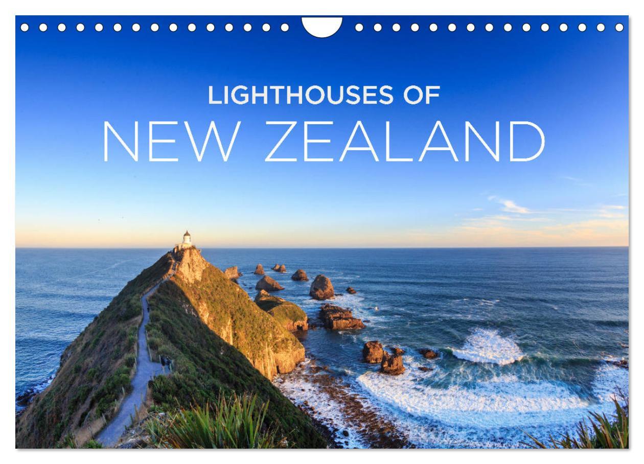 Calendar / Agendă Lighthouses of New Zealand (Wall Calendar 2024 DIN A4 landscape), CALVENDO 12 Month Wall Calendar 