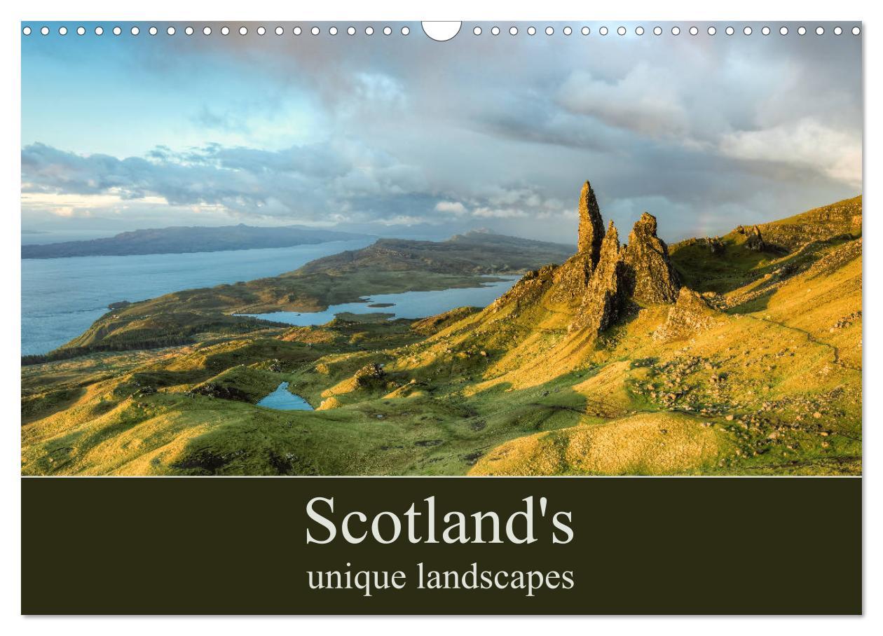 Kalendár/Diár Scotland's unique landscapes (Wall Calendar 2024 DIN A3 landscape), CALVENDO 12 Month Wall Calendar 