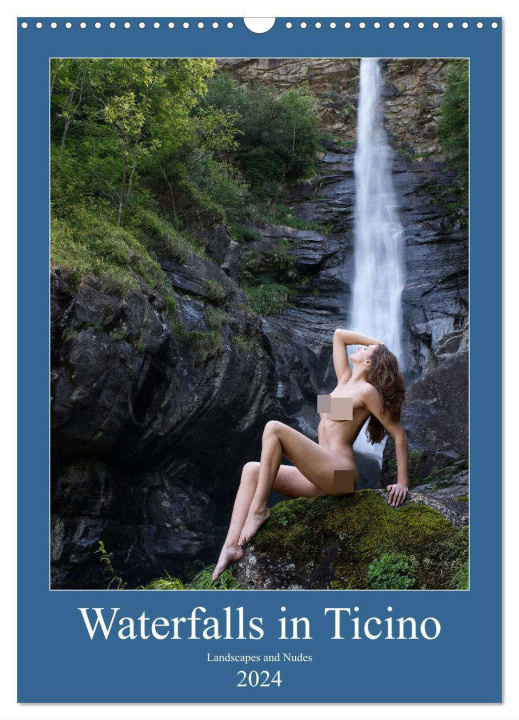 Календар/тефтер Waterfalls in Ticino (Wall Calendar 2024 DIN A3 portrait), CALVENDO 12 Month Wall Calendar 