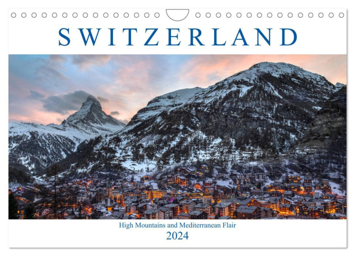 Calendar / Agendă Switzerland (Wall Calendar 2024 DIN A4 landscape), CALVENDO 12 Month Wall Calendar 