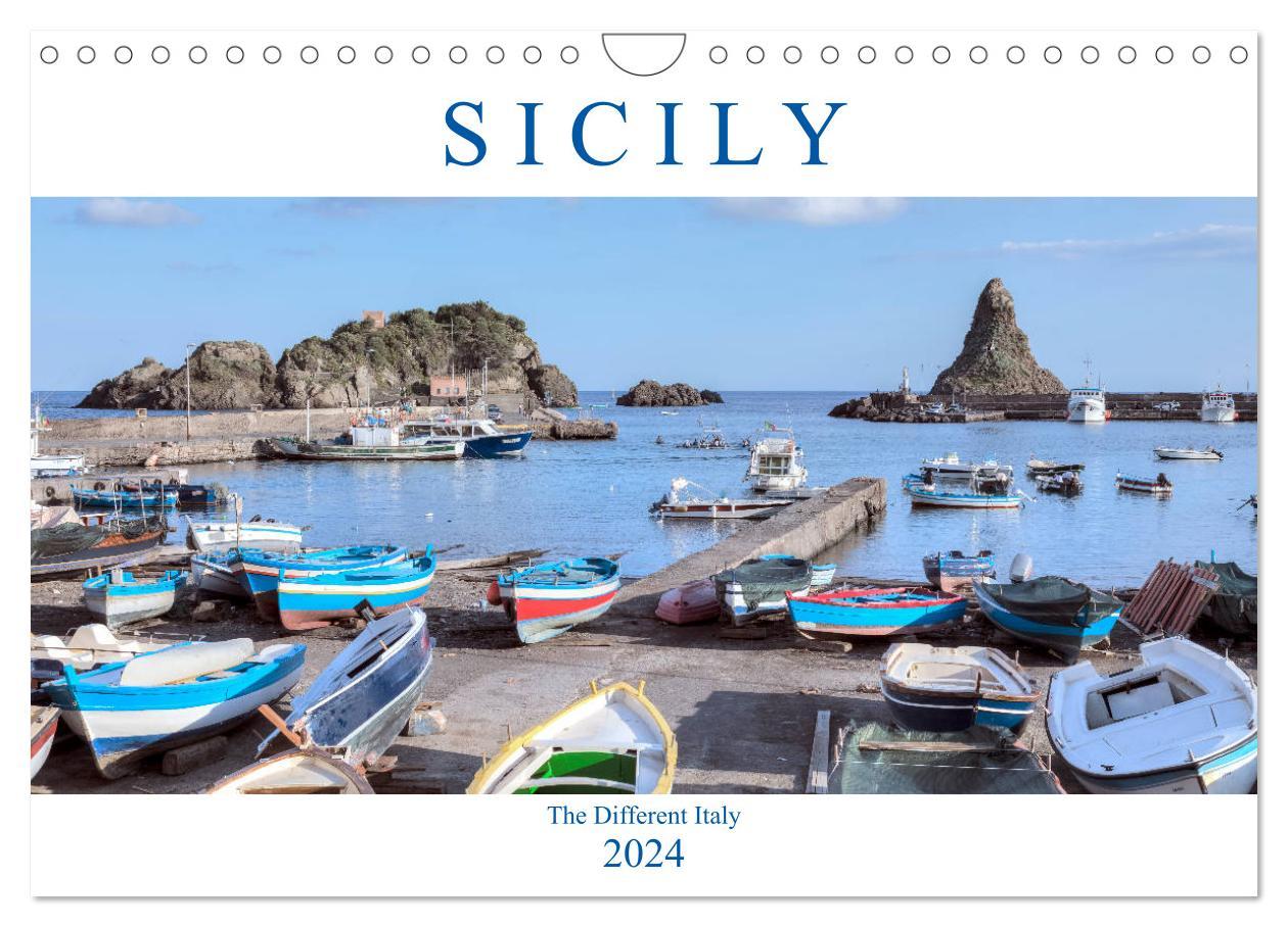 Календар/тефтер Sicily The Different Italy (Wall Calendar 2024 DIN A4 landscape), CALVENDO 12 Month Wall Calendar 