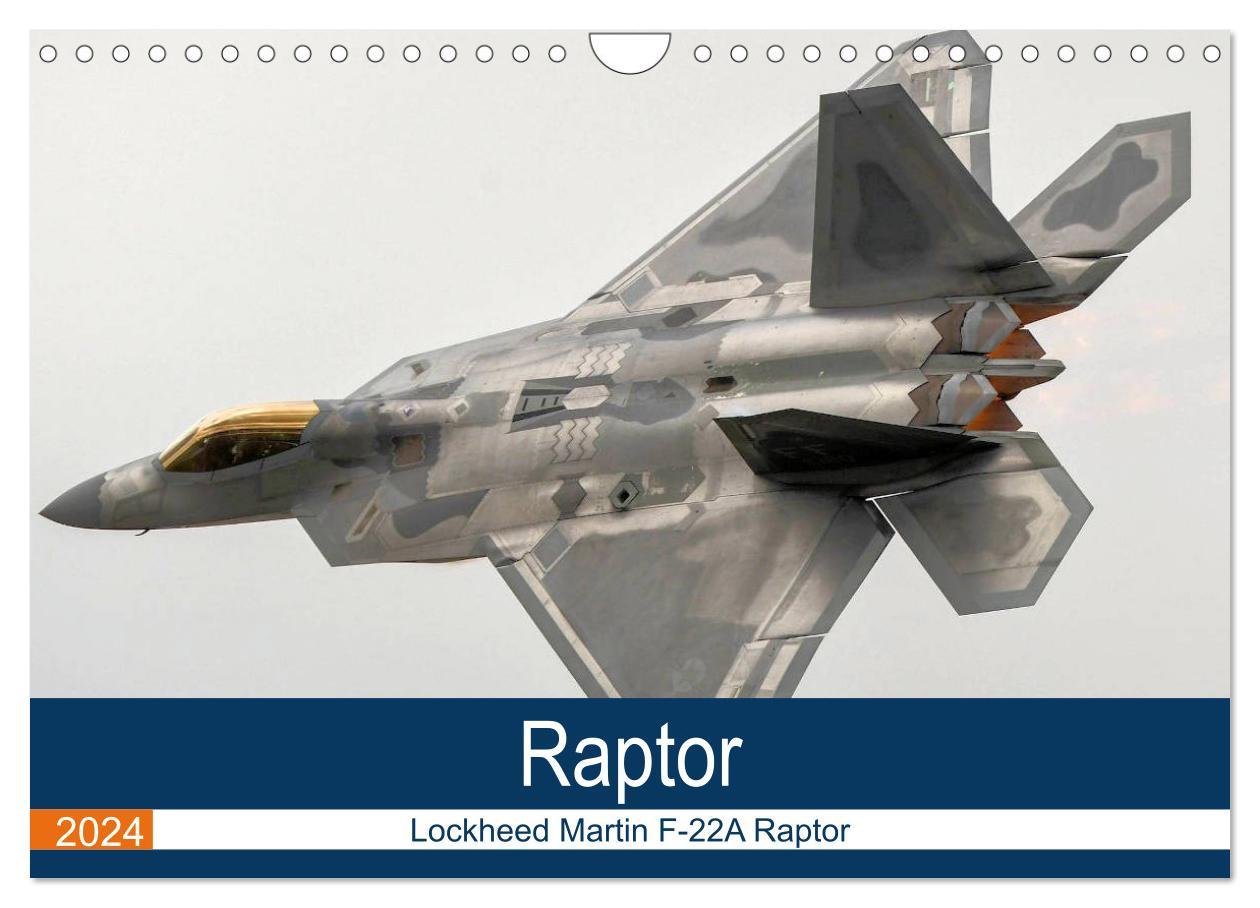 Kalendář/Diář Lockheed Martin F-22A Raptor (Wall Calendar 2024 DIN A4 landscape), CALVENDO 12 Month Wall Calendar 