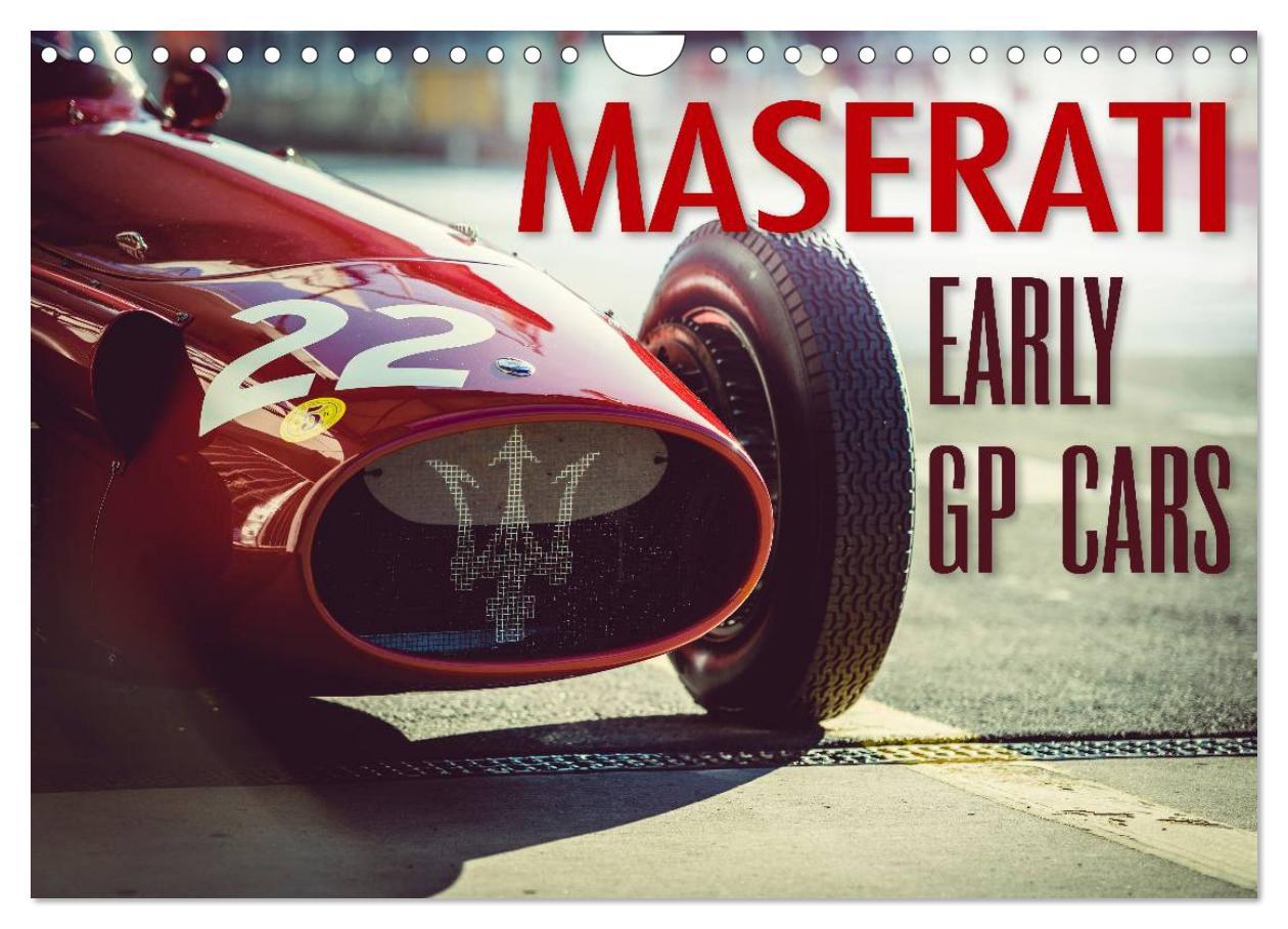 Calendar / Agendă Maserati - Early GP Cars (Wall Calendar 2024 DIN A4 landscape), CALVENDO 12 Month Wall Calendar 