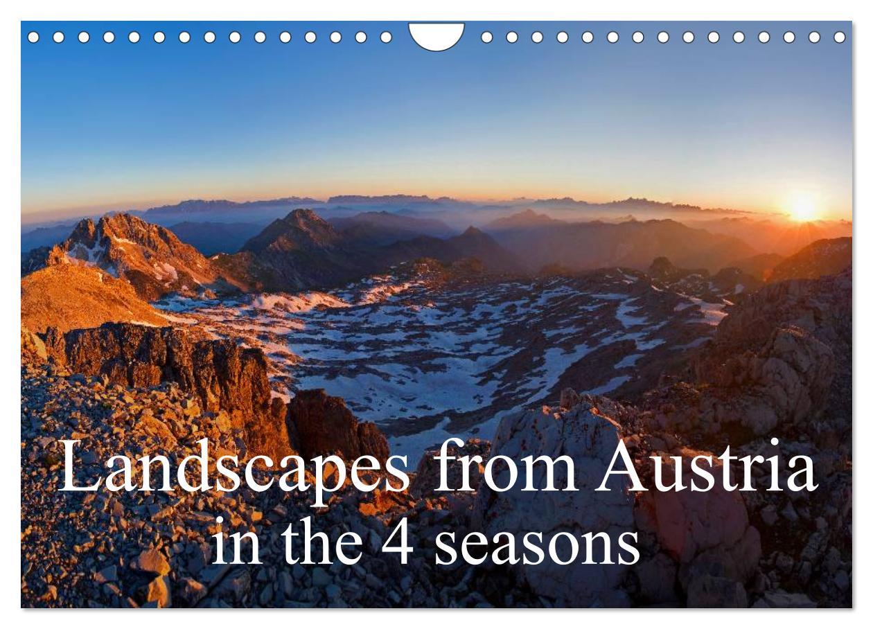 Kalendář/Diář Landscapes from Austria in the 4 seasons (Wall Calendar 2024 DIN A4 landscape), CALVENDO 12 Month Wall Calendar 