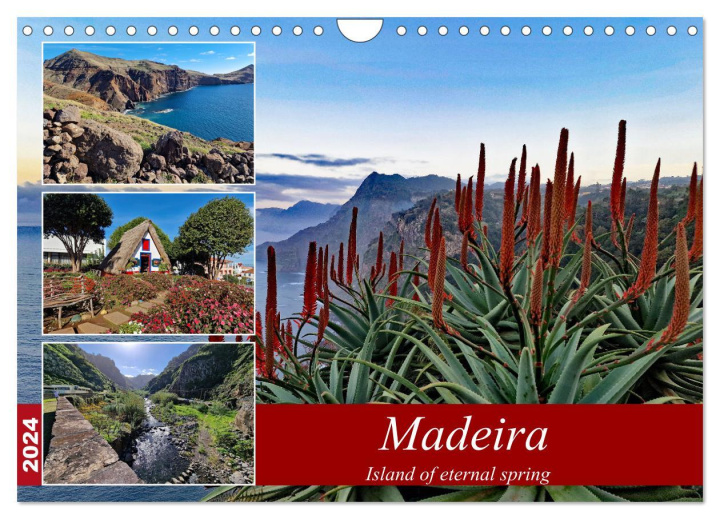 Calendar / Agendă Madeira island of eternal spring (Wall Calendar 2024 DIN A4 landscape), CALVENDO 12 Month Wall Calendar 