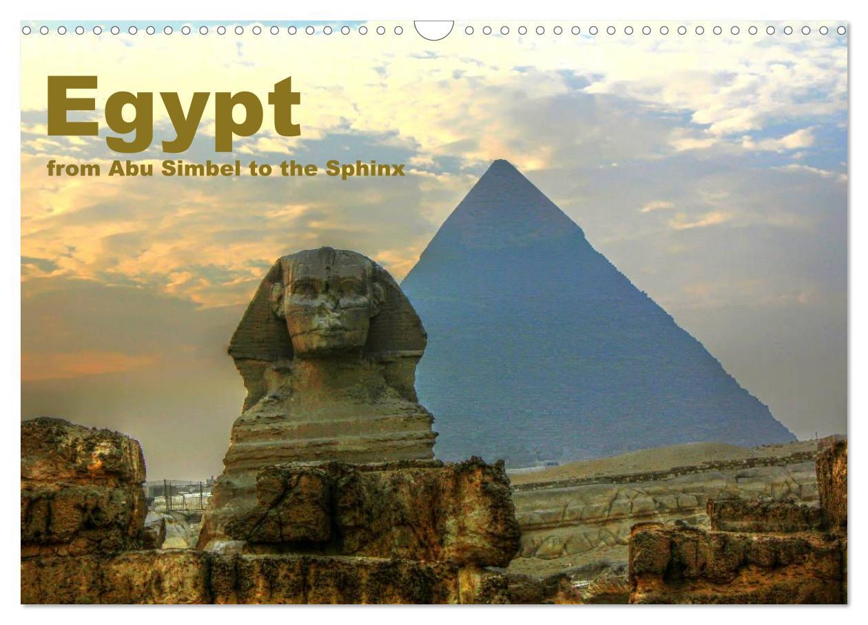 Календар/тефтер Egypt - from Abu Simbel to the Sphinx (Wall Calendar 2024 DIN A3 landscape), CALVENDO 12 Month Wall Calendar 