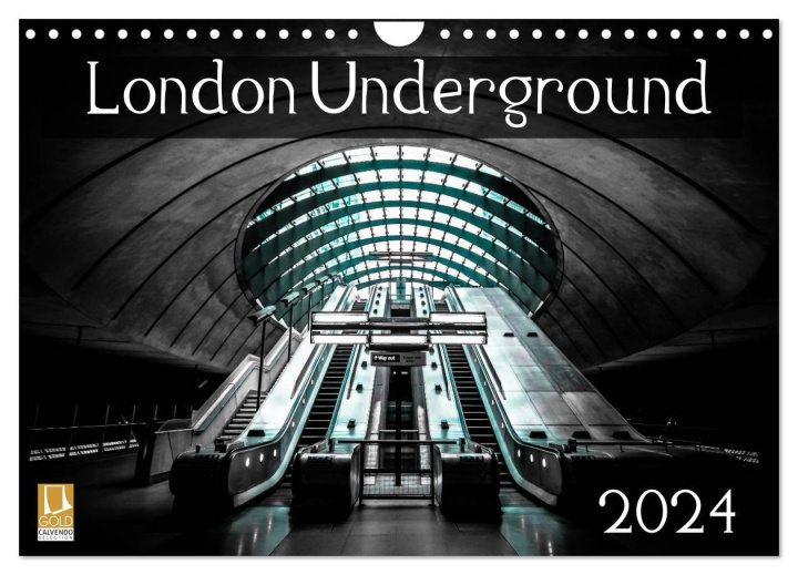 Kalendár/Diár London Underground 2024 (Wall Calendar 2024 DIN A4 landscape), CALVENDO 12 Month Wall Calendar 