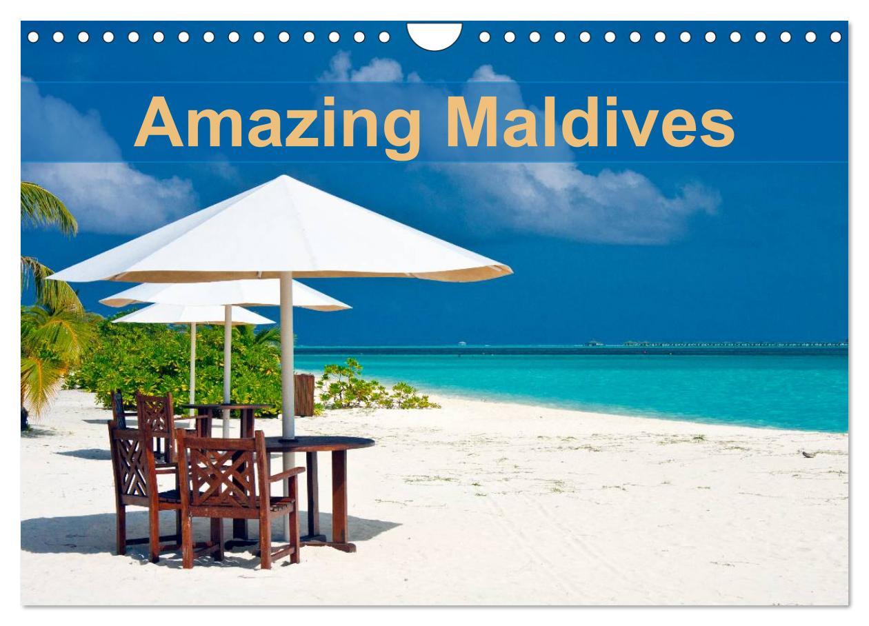 Calendar / Agendă Amazing Maldives (Wall Calendar 2024 DIN A4 landscape), CALVENDO 12 Month Wall Calendar 