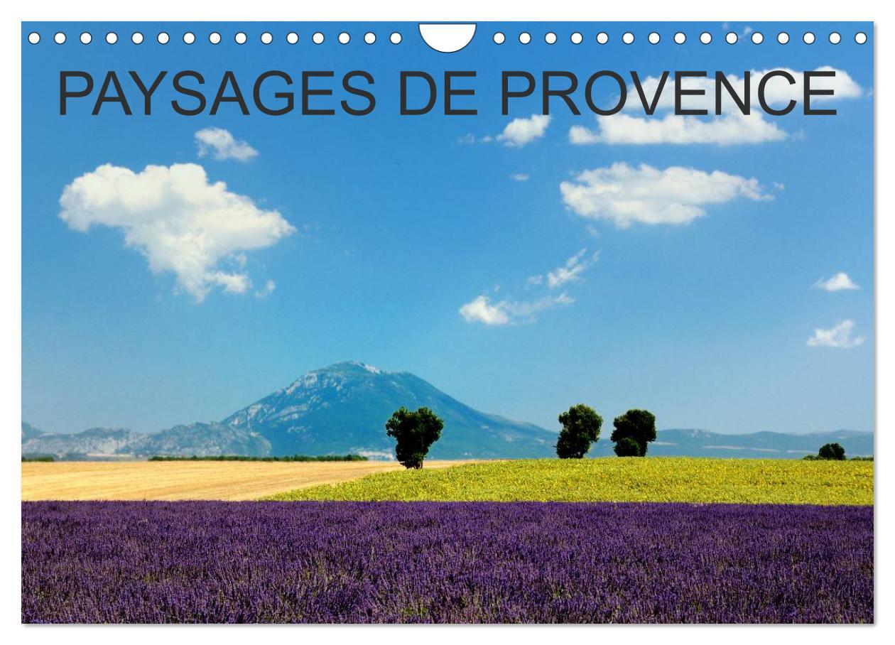 Kalendarz/Pamiętnik Paysages de Provence (Calendrier mural 2024 DIN A4 vertical), CALVENDO calendrier mensuel 