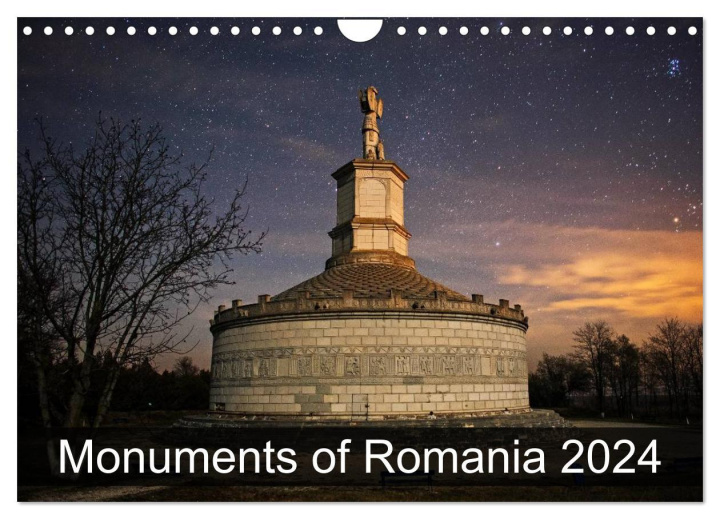 Naptár/Határidőnapló Monuments of Romania 2024 (Wall Calendar 2024 DIN A4 landscape), CALVENDO 12 Month Wall Calendar 