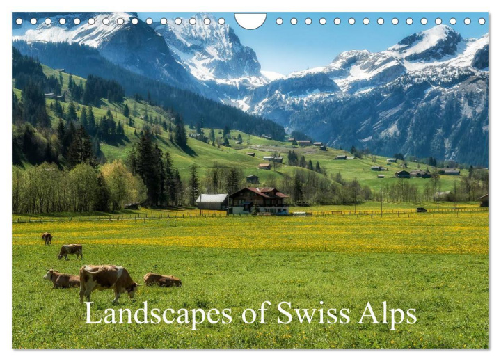 Kalendář/Diář Landscapes of Swiss Alps (Wall Calendar 2024 DIN A4 landscape), CALVENDO 12 Month Wall Calendar 