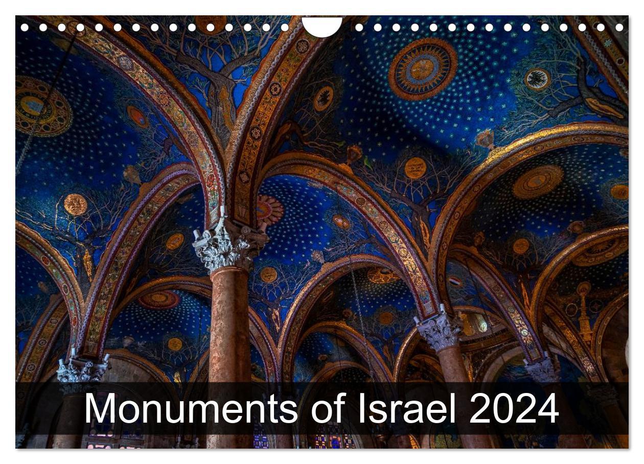 Naptár/Határidőnapló Monuments of Israel 2024 (Wall Calendar 2024 DIN A4 landscape), CALVENDO 12 Month Wall Calendar 
