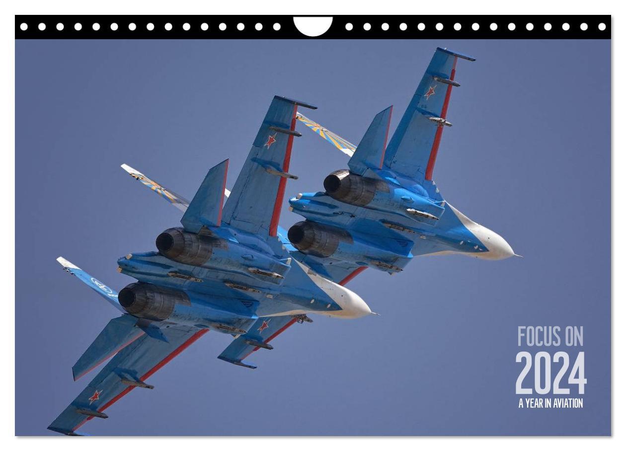 Календар/тефтер FOCUS ON 2024 Aviation Photography of Nick Delhanidis (Wall Calendar 2024 DIN A4 landscape), CALVENDO 12 Month Wall Calendar 