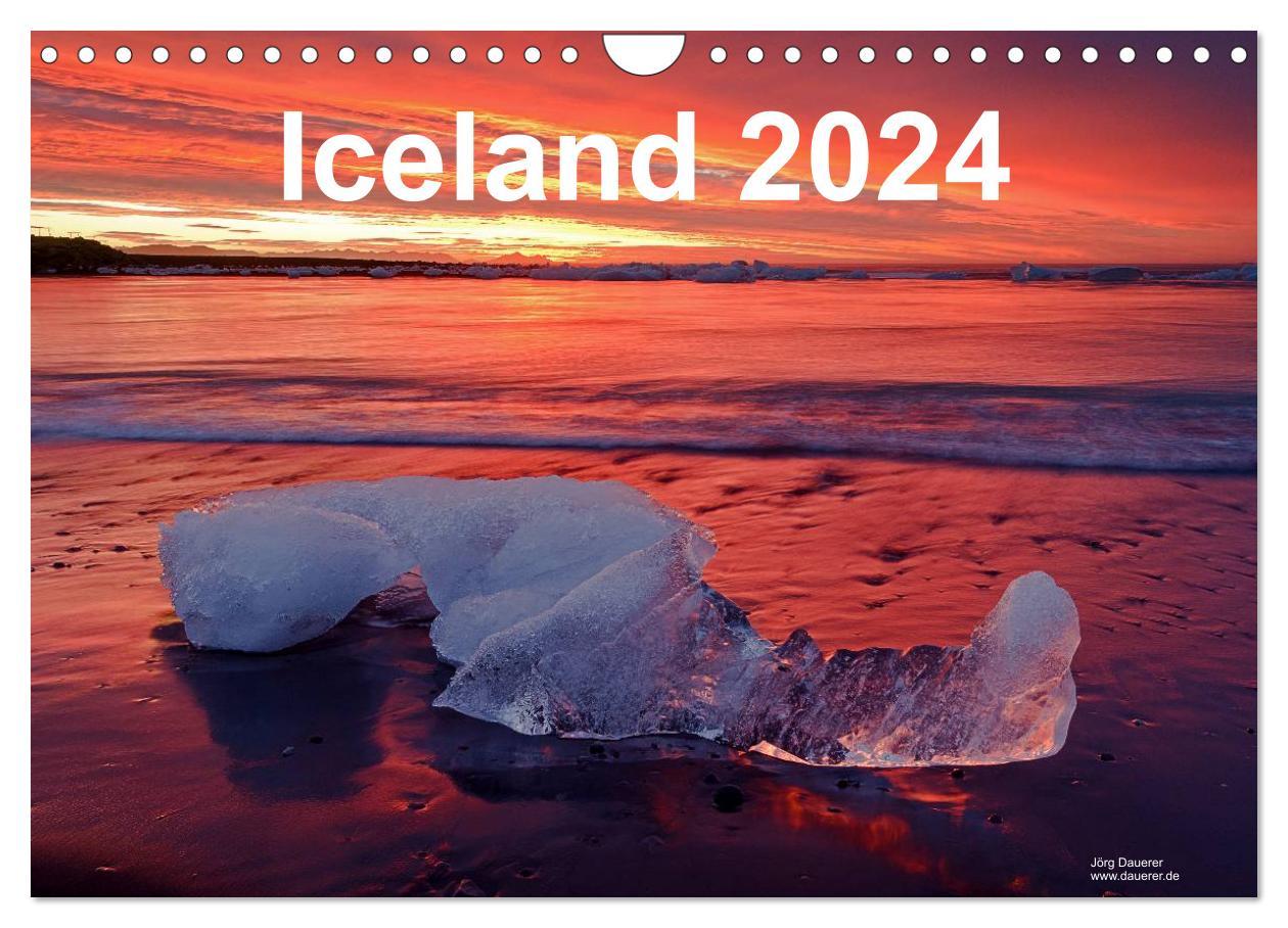 Kalendář/Diář Iceland 2024 (Wall Calendar 2024 DIN A4 landscape), CALVENDO 12 Month Wall Calendar 