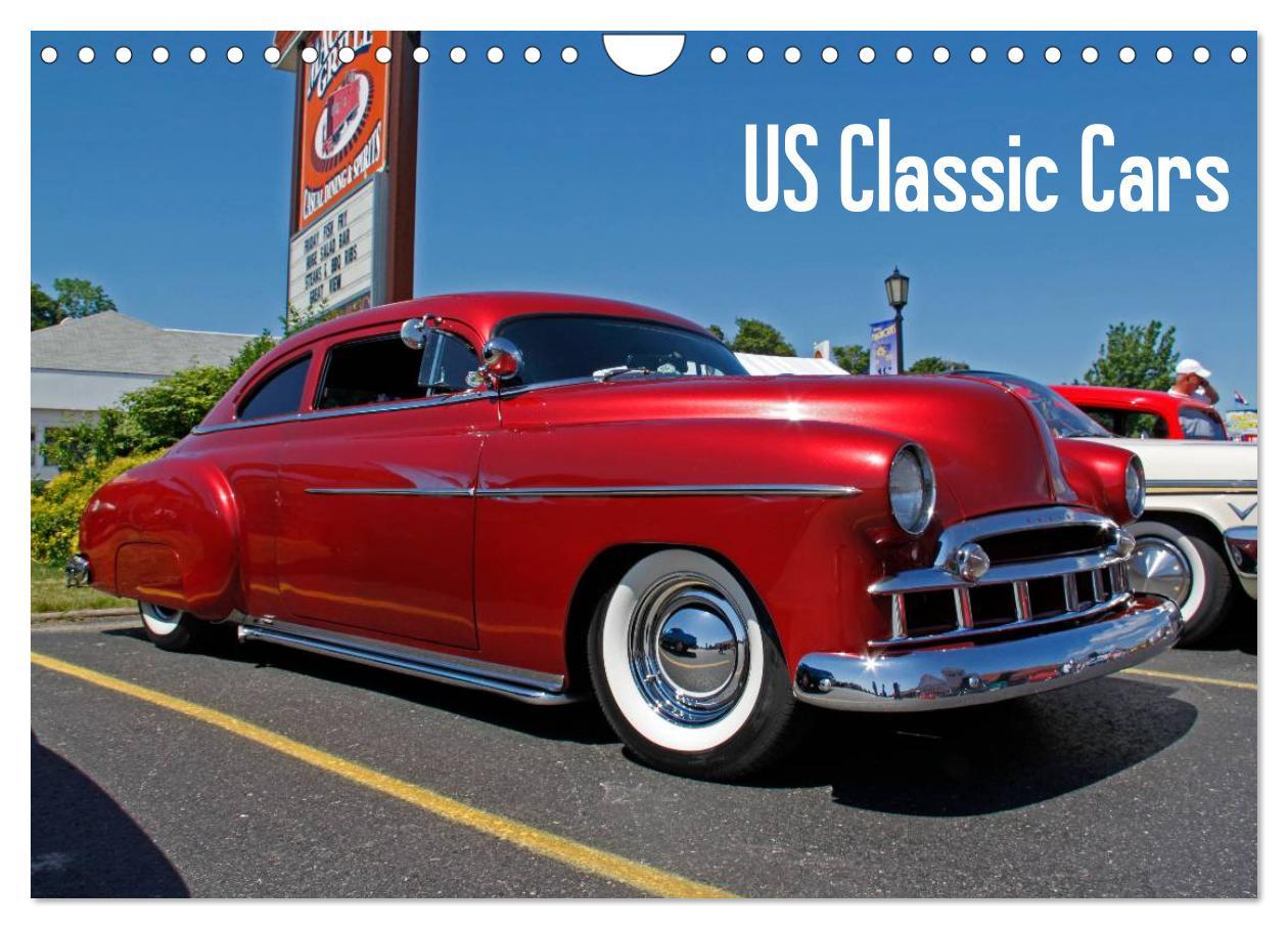 Naptár/Határidőnapló US Classic Cars (Wall Calendar 2024 DIN A4 landscape), CALVENDO 12 Month Wall Calendar 