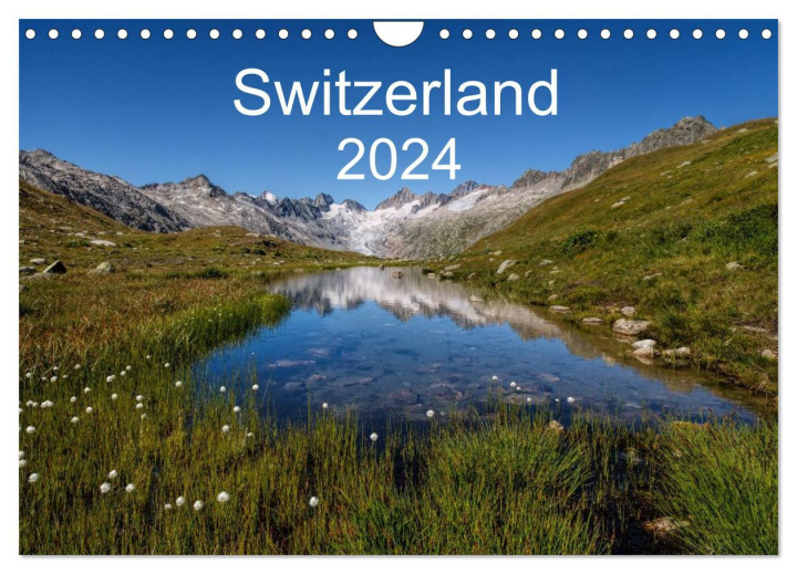 Calendar / Agendă Switzerland Mountainscapes 2024 (Wall Calendar 2024 DIN A4 landscape), CALVENDO 12 Month Wall Calendar 