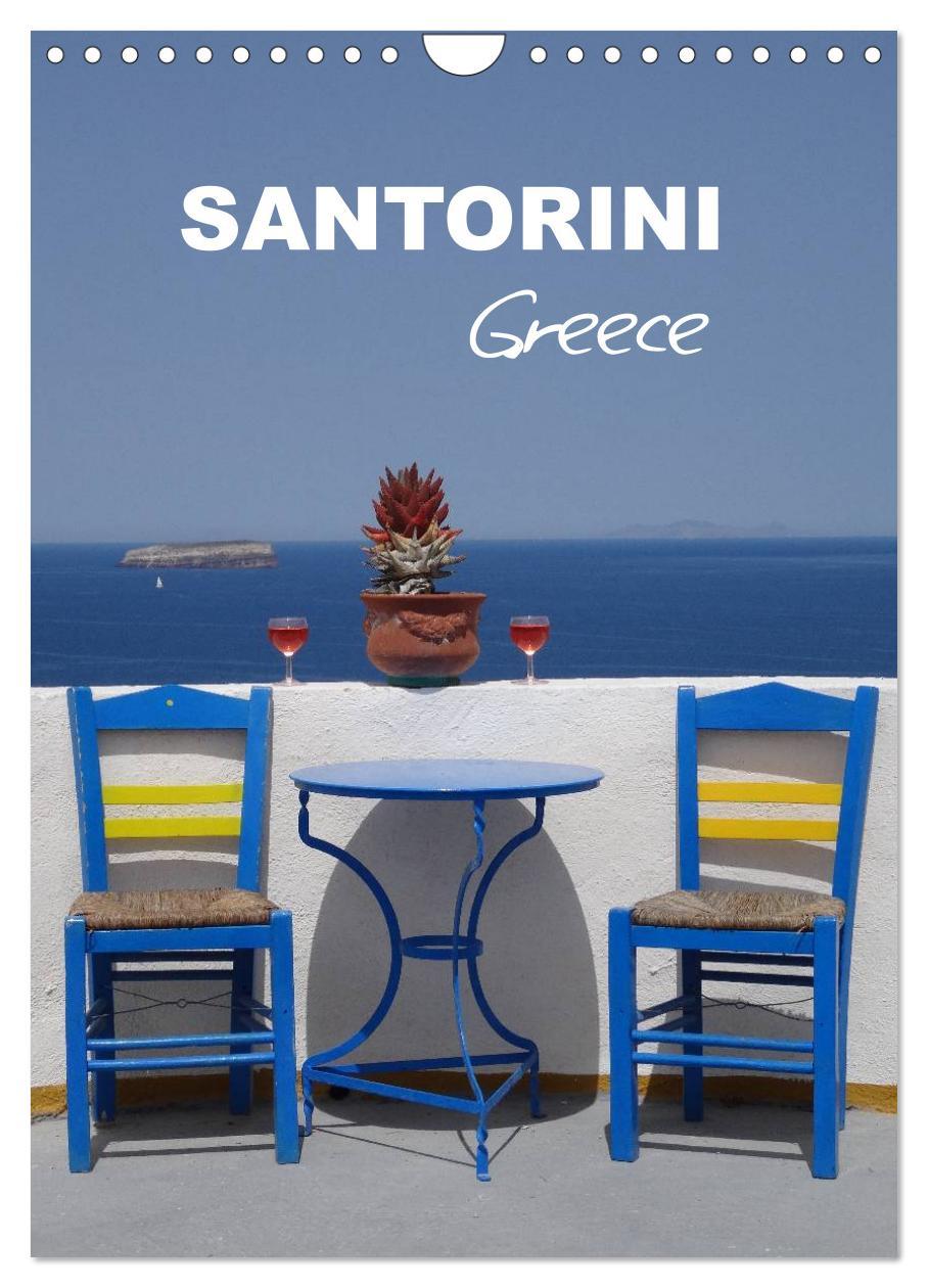 Naptár/Határidőnapló Santorini - Greece (Wall Calendar 2024 DIN A4 portrait), CALVENDO 12 Month Wall Calendar 