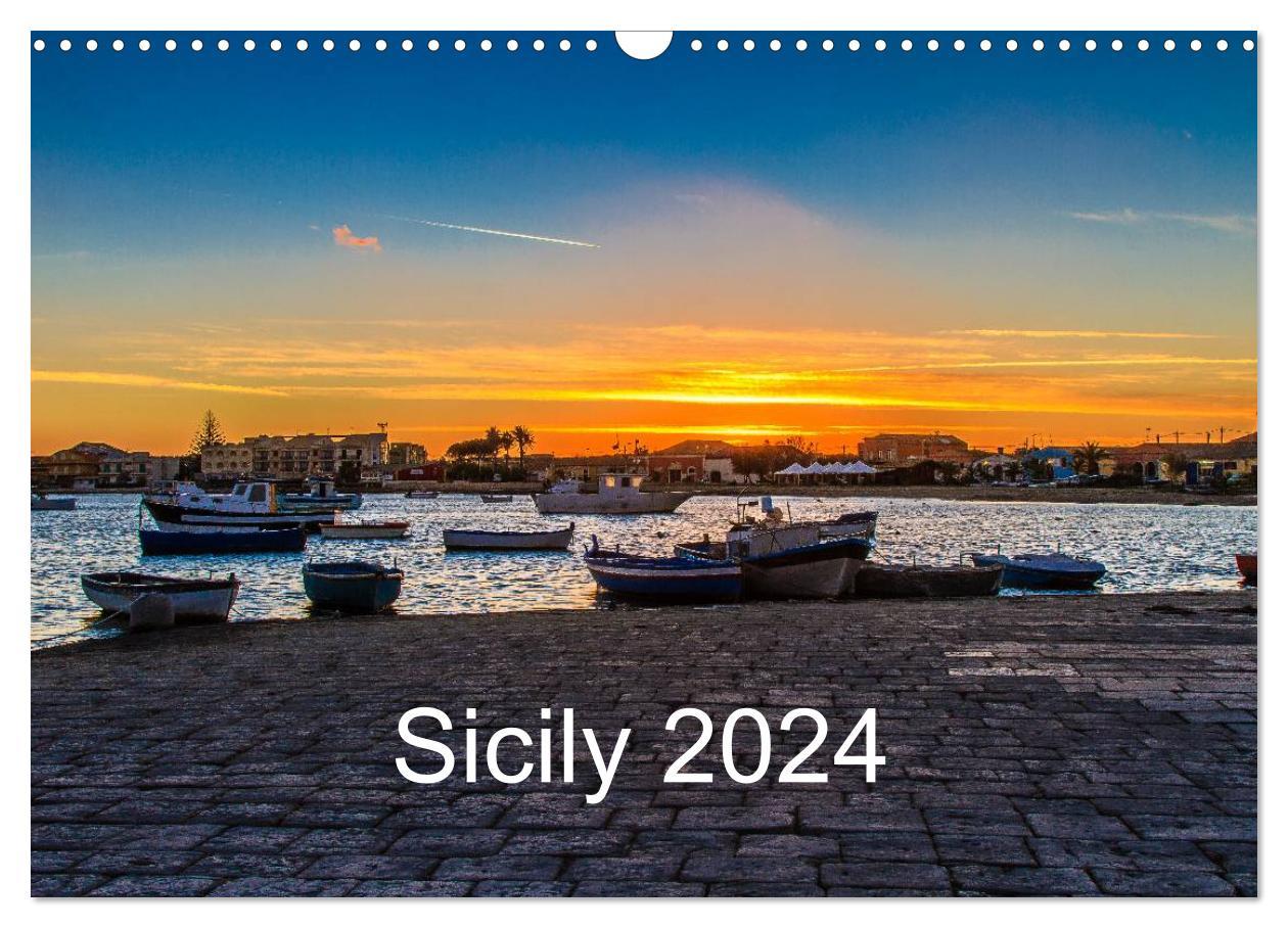 Naptár/Határidőnapló Sicily 2024 / UK-Version (Wall Calendar 2024 DIN A3 landscape), CALVENDO 12 Month Wall Calendar 