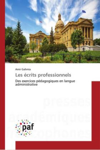 Knjiga Les écrits professionnels Amir Gahmia