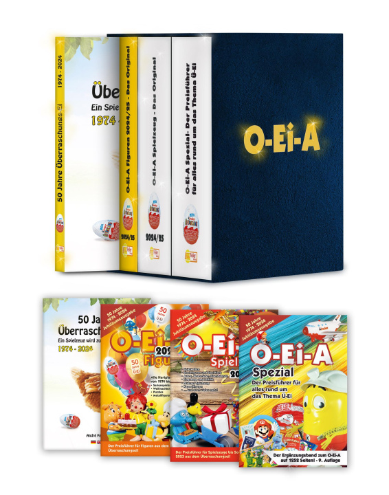 Book Das O-Ei-A 3er Bundle 2024/25 - Die Jubiläumsausgabe! - O-Ei-A Figuren, O-Ei-A Spielzeug und O-Ei-A Spezial sowie das Buch ?50 Jahre Überraschungs-Ei? 