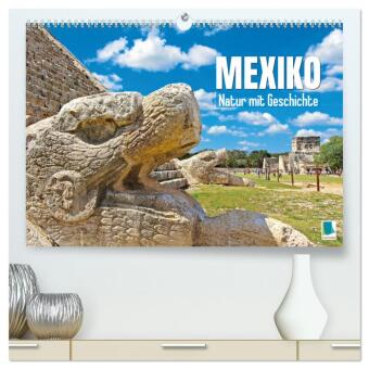 Kalendář/Diář Mexiko: Natur mit Geschichte (hochwertiger Premium Wandkalender 2024 DIN A2 quer), Kunstdruck in Hochglanz 