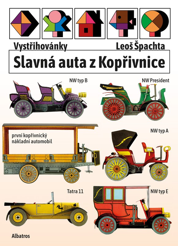 Kniha Vystřihovánky - Slavná auta z Kopřivnice Josef Kropáček