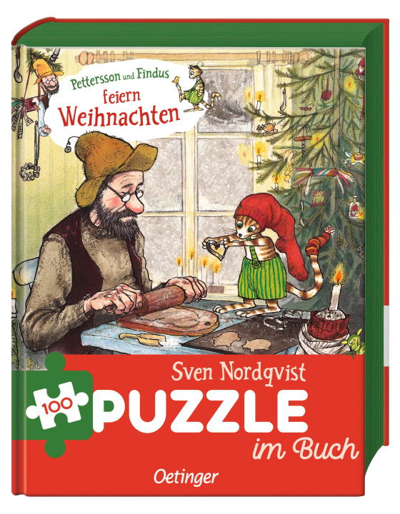 Joc / Jucărie Pettersson und Findus feiern Weihnachten. Puzzle im Buch 