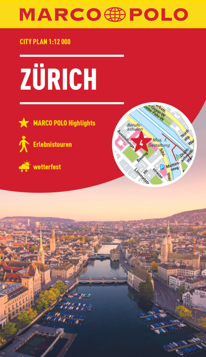 Tiskanica MARCO POLO Cityplan Zürich 1:12.000 