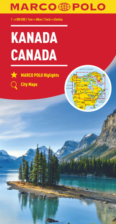 Tiskovina MARCO POLO Kontinentalkarte Kanada 1:4 Mio. 