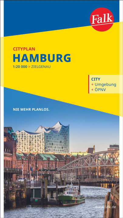Tiskovina Falk Cityplan Hamburg 1:20.000 