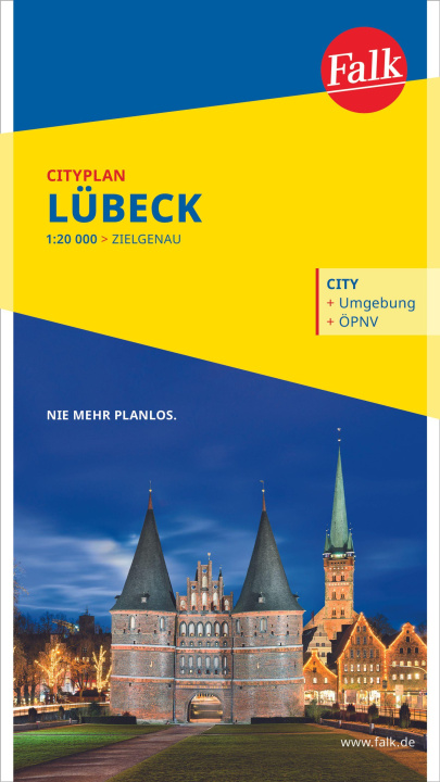 Tiskovina Falk Cityplan Lübeck 1:20.000 