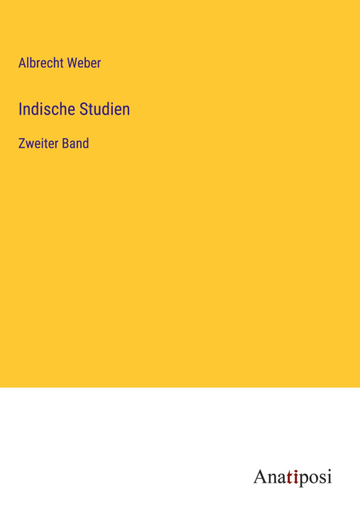 Kniha Indische Studien 