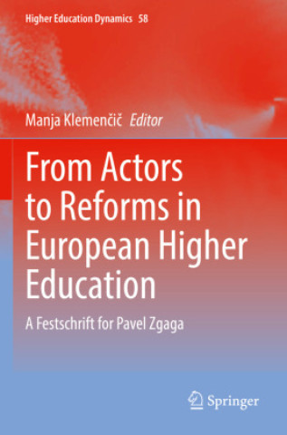 Buch From Actors to Reforms in European Higher Education Manja Klemencic